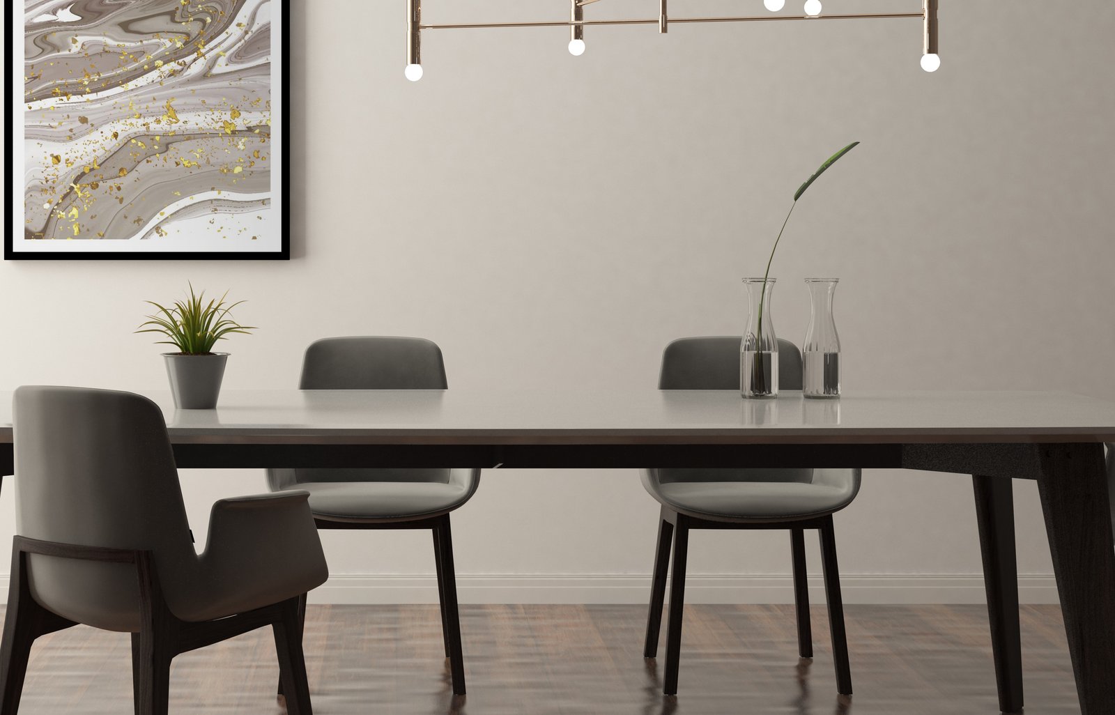 Glass Top Dining Table